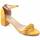 Sapatos Mulher Sandálias Leindia 87358 Amarelo