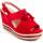Sapatos Mulher Sandálias Leindia 88168 Vermelho