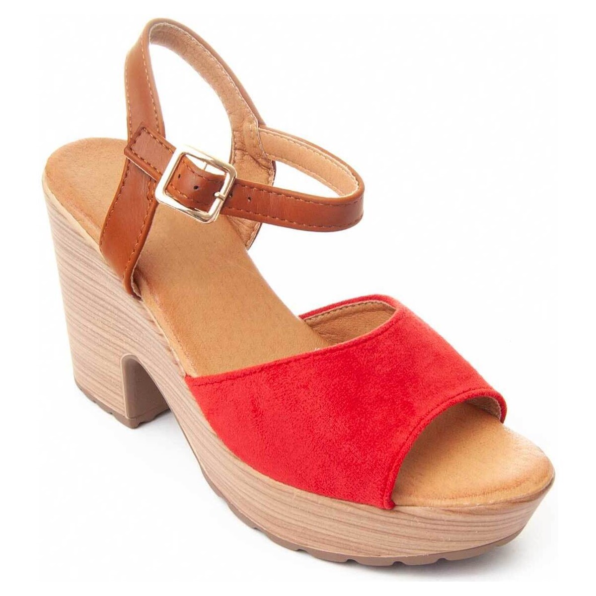 Sapatos Mulher Sandálias Leindia 89059 Vermelho