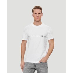 Textil Homem T-Shirt mangas curtas Calvin Klein Jeans J30J324668 Branco