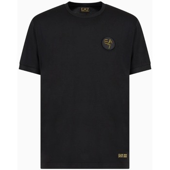 Textil Homem T-shirts Short e Pólos Versace Medusa Music shirt Black 3DPT31PJRGZ Preto