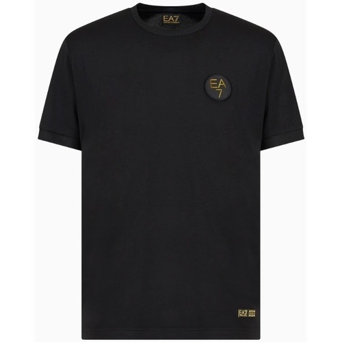 Textil Homem T-shirts Short e Pólos Versace Medusa Music shirt Black 3DPT31PJRGZ Preto