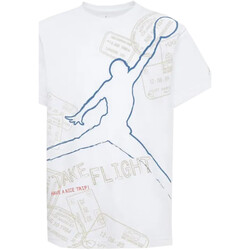 Textil Rapaz T-Shirt mangas curtas woven nike 95D006 Branco