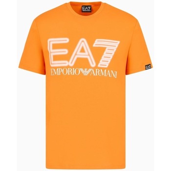 Textil Homem T-shirts e Pólos Emporio Armani EA7 3DPT37PJMUZ Laranja