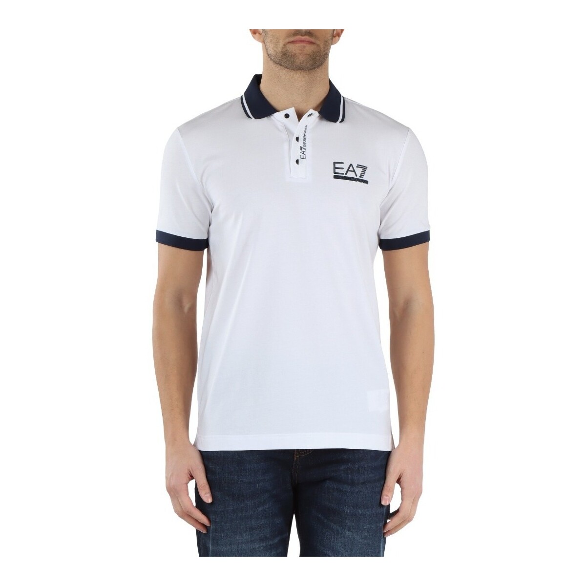 Textil Homem T-shirts e Pólos Emporio Armani EA7 3DPF17PJ03Z Branco
