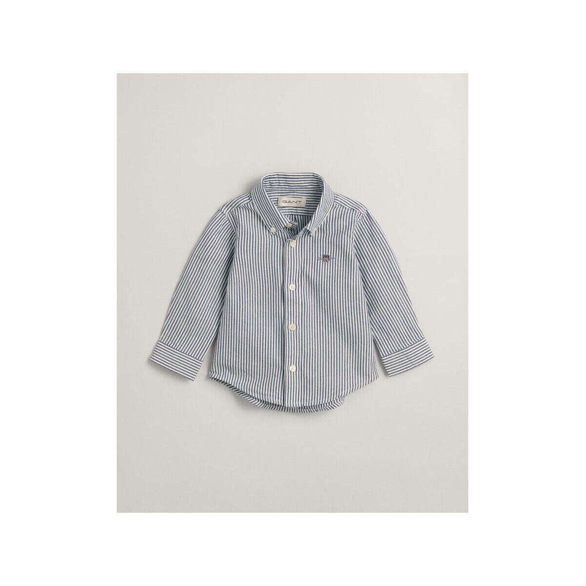 Textil Rapaz Camisas mangas comprida Gant Kids 530011-423-3-67 Azul