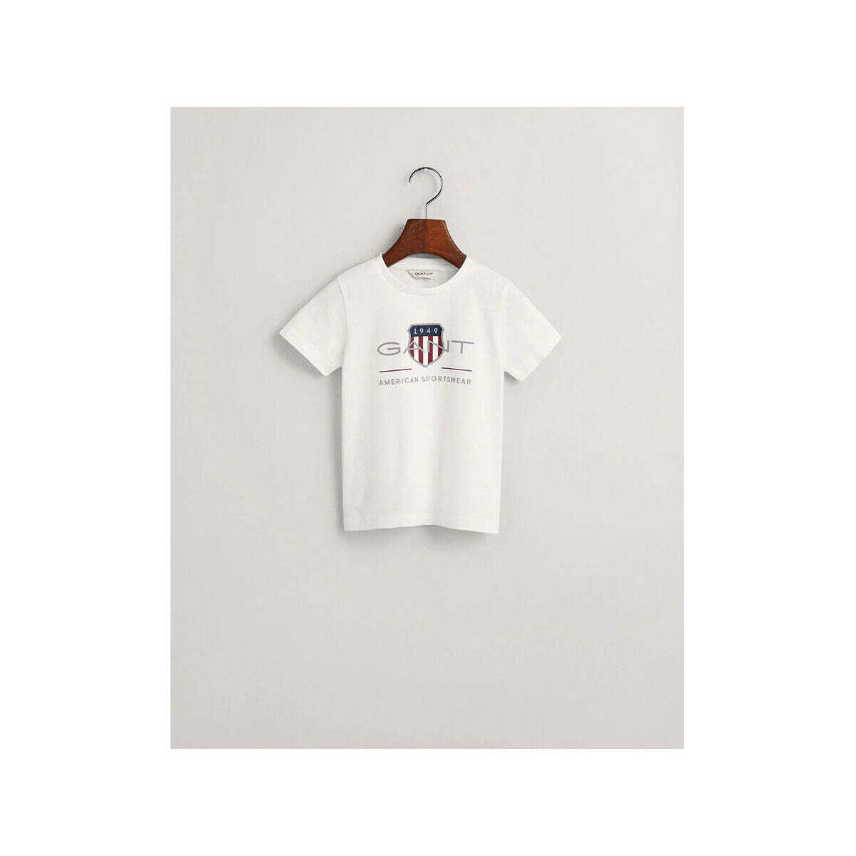 Textil Rapaz T-shirts e Pólos Gant Kids 805182-110-1-17 Branco