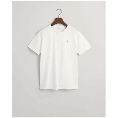 Textil Rapaz T-shirts e Pólos Gant Kids 905224-110-1-25 Branco