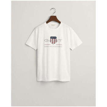 Textil Rapaz T-shirts e Pólos Gant Kids 905229-110-1-25 Branco