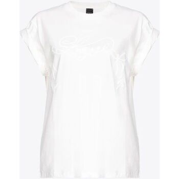 Textil Mulher T-shirts e Pólos Pinko TELESTO 103138 A1XD-Z05 Branco