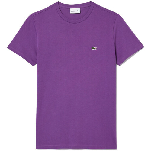 Textil Homem T-Shirt mangas curtas Lacoste TH6709 Violeta