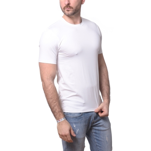 Textil Homem T-shirts e Pólos Blauer 24SBLUH02140 Branco