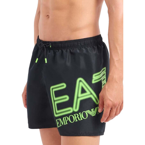 Textil Homem Cuoio e shorts de banho Emporio Armani EA7 902000-4R736 Preto