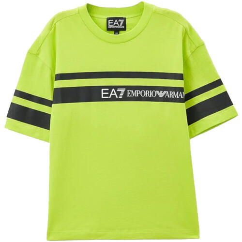 Textil Rapaz T-Shirt mangas curtas Fendi Kids logo tape track jacket 3DBT58-BJ02Z Verde