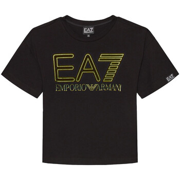 Textil Rapaz T-Shirt mangas curtas Emporio Armani EA7 3DBT57-BJ02Z Preto