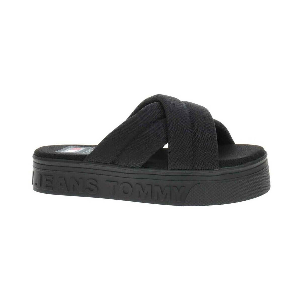 Sapatos Mulher Chinelos Tommy Hilfiger EN0EN02465BDS Preto
