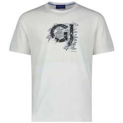 Textil Homem T-shirts e Pólos Gaudi 411GU64069-2130-1-1 Branco