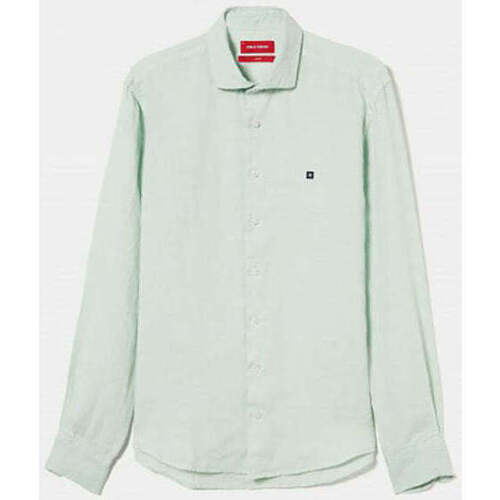 Textil Homem Camisas mangas comprida Bons baisers de LP004099-605-4-1 Verde