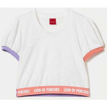 Textil Rapariga T-shirts e Pólos Lion Of Porches Kids LP004351-001-1-21 Branco