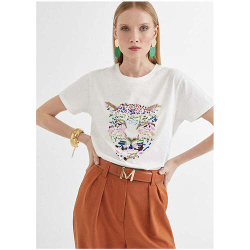 Textil Mulher T-shirts e Pólos Lola Casademunt MS2415029-2B2-1-1 Branco
