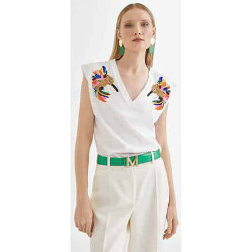 Textil Mulher T-shirts e Pólos Lola Casademunt MS2415030-2BM-1-1 Branco