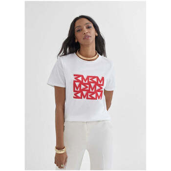 Textil Mulher T-shirts e Pólos Lola Casademunt MS2415036-1B3-1-1 Branco