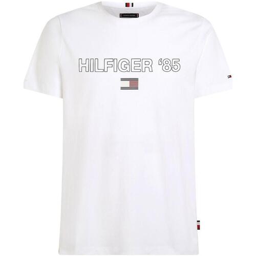 Textil T-Shirt mangas curtas unisex tommy Hilfiger  Branco