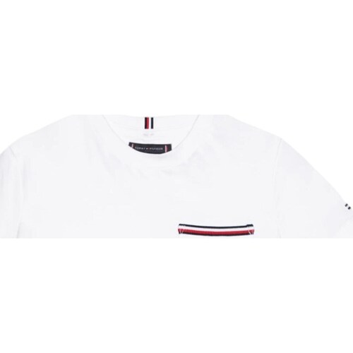 Textil Rapaz T-shirt mangas compridas Tommy bianco Hilfiger KB0KB08817 Branco