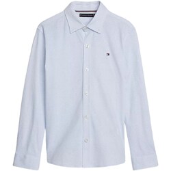 Textil Rapaz Camisas mangas comprida Tommy Hilfiger KB0KB08985 Branco