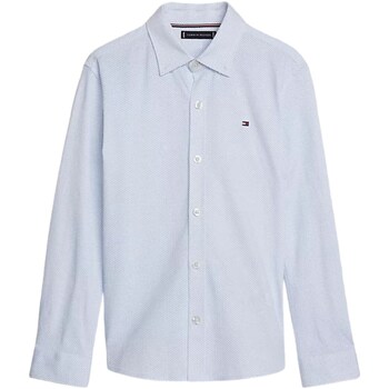 Textil Rapaz Camisas mangas comprida Unidades Tommy Hilfiger KB0KB08985 Branco