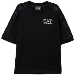 Textil Rapaz T-Shirt mangas curtas Emporio Armani EA7 3DBT56-BJ02Z Preto