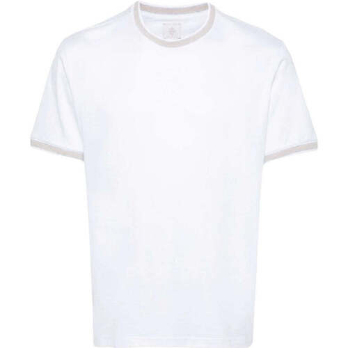 Textil Homem T-shirts e Pólos Eleventy  Branco