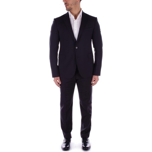 Textil Homem Calças giorgio armani textured two piece suit item31VMM 01504 Azul