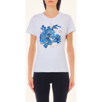 Textil Mulher T-shirts e Pólos Liu Jo CA4440 J5003-N9170 Branco