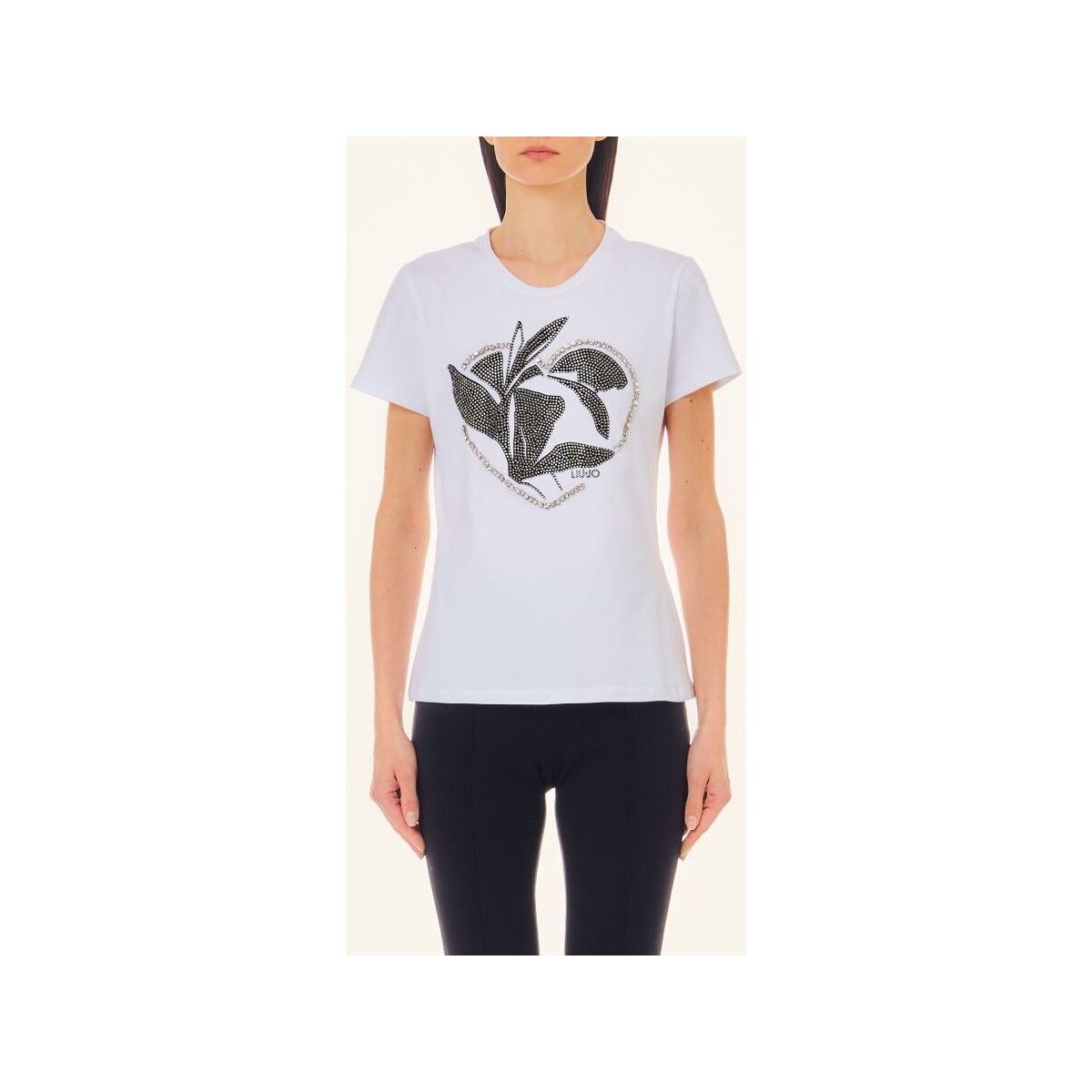 Textil Mulher T-shirts embroidery e Pólos Liu Jo CA4440 J5003-N9171 Branco