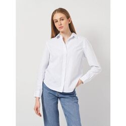 Textil Mulher camisas Levi's 34574 0016 - BW SHIRT-LAURA STRIPE Branco