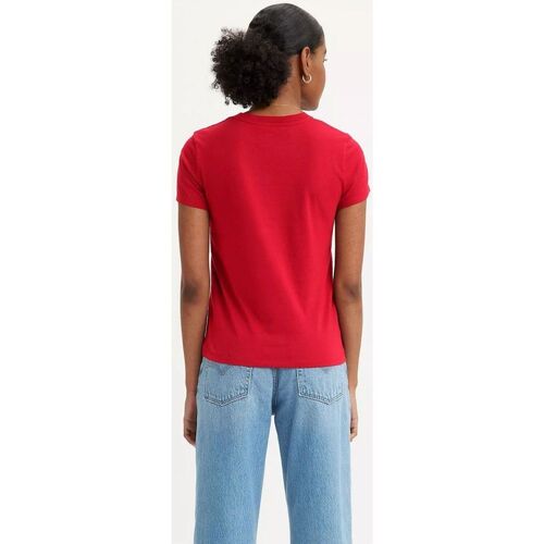 Levi's 39185 0303 - PERFECT TEE-CRIPT RED Vermelho