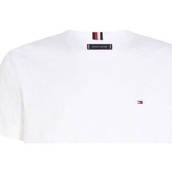 Textil Homem T-shirts e Pólos Tommy Hilfiger MW0MW33573 SLUB-YBR WHITE Branco