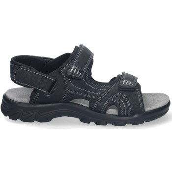 Sapatos Homem Sandálias Nobrand Sandalia Plana con Cierres de Velcro Preto