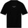 Textil Rapaz Calvin Klein Czarny T-shirt z odwróconym logo Svart huvtröja med normal passform och CK-logga IB0IB02034 Preto