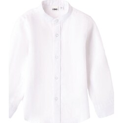 Textil Rapaz Camisas mangas comprida Ido 48233 Branco