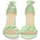Sapatos Mulher Sandálias Nobrand Sandalia de Tacón con Hebilla Verde