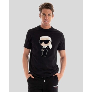 Textil Homem Paul Smith Junior T-Shirt mit grafischem Print Blau Karl Lagerfeld 755075 534250 Preto