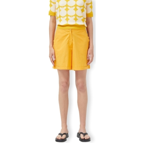Textil Mulher Shorts / Bermudas Compania Fantastica COMPAÑIA FANTÁSTICA Calções 43020 - Mustard Amarelo