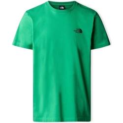 Textil Homem T-shirts e Pólos Boys Short Sleeve Fitted Shirt T-Shirt Simple Dome - Optic Emerald Verde