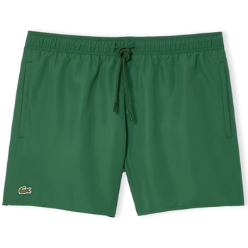 Textil Homem Shorts / Bermudas Lacoste slides Calções de Banho Quick Dry - Vert Verde