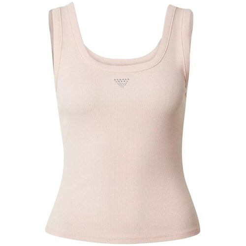 Textil Mulher T-Shirt mangas curtas Guess W3YP68KA0H1G6K8 Rosa
