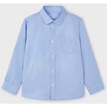 Textil Rapaz Camisas Standard comprida Mayoral 140-40-3-17 Azul