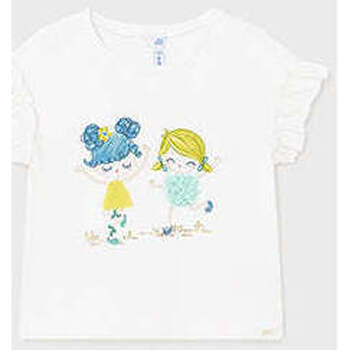 Textil Rapariga T-shirts e Pólos Mayoral 1010-11-1-12 Branco