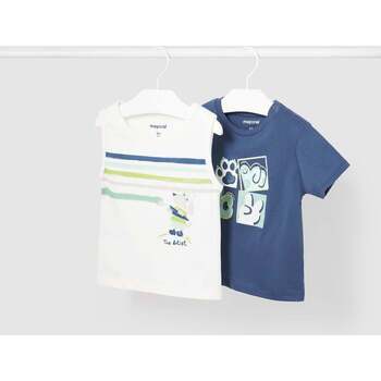 Textil Rapaz T-shirts collared e Pólos Mayoral 1032-63-3-12 Azul